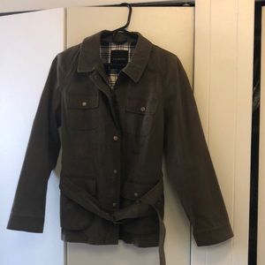 Utility/Field Jacket, army green, with belt, large